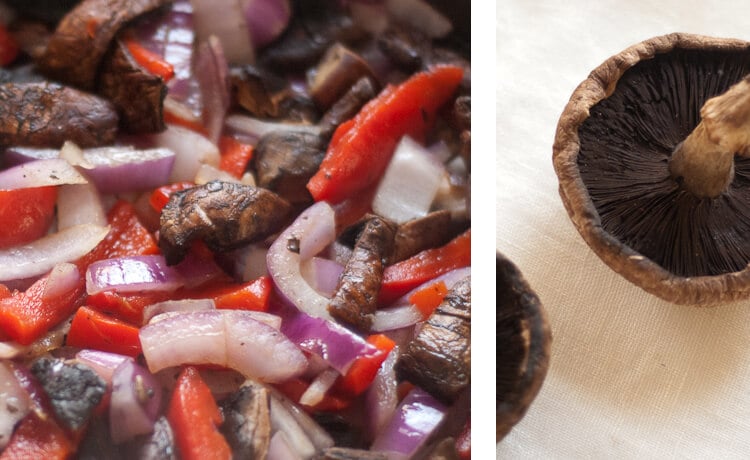sauteed portobellos with onions