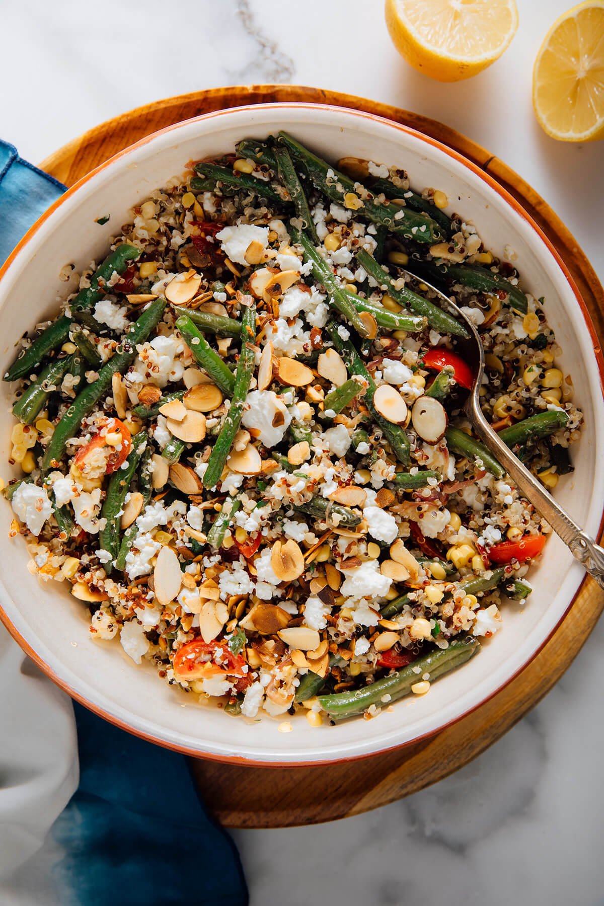 green bean and corn quinoa salad