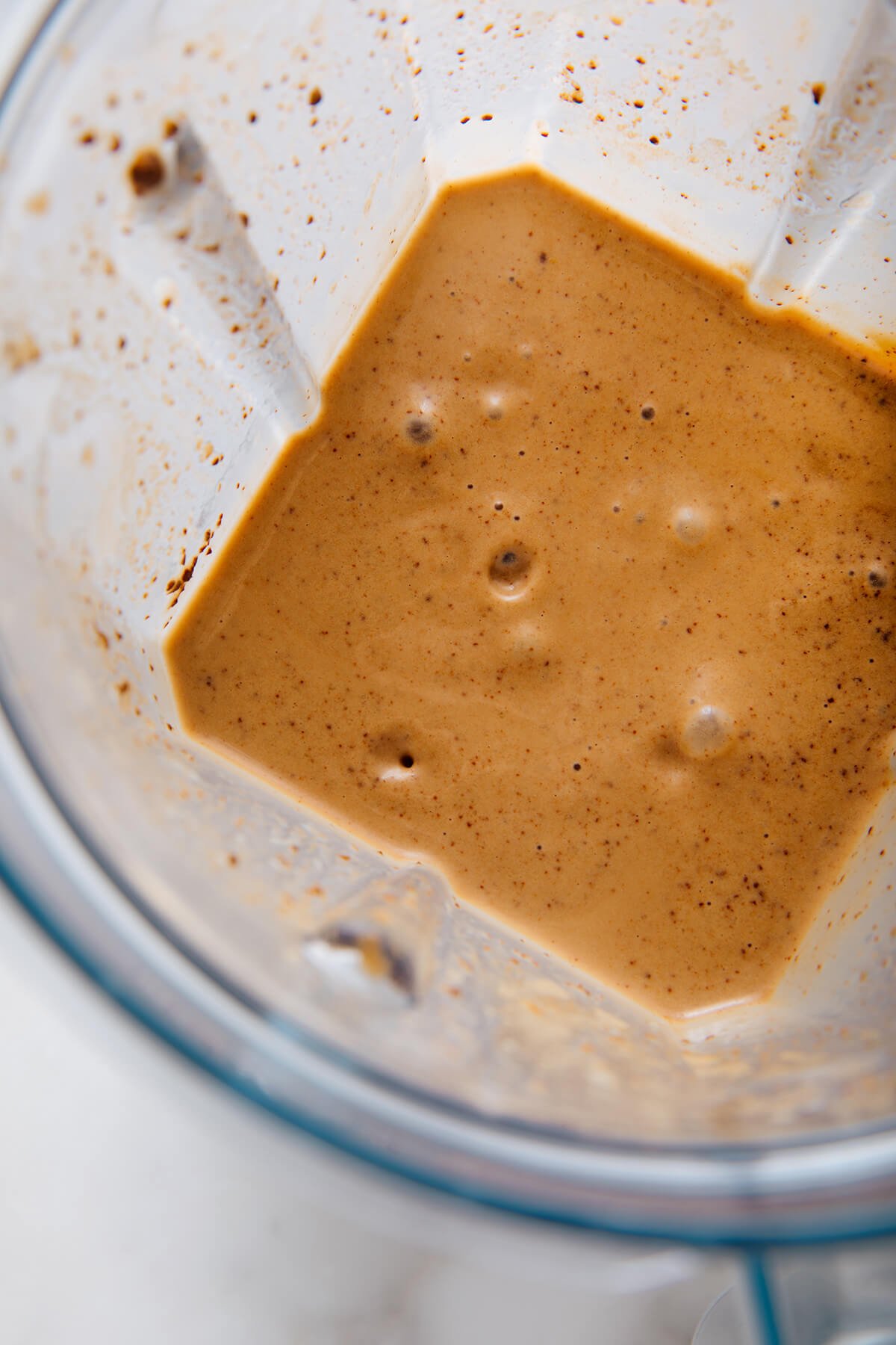 blended chocolate smoothie