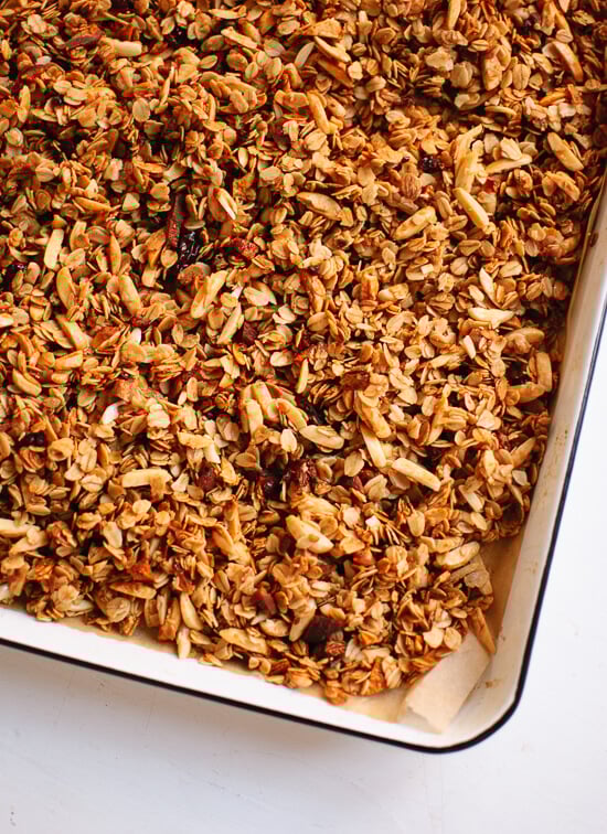 homemade honey almond granola