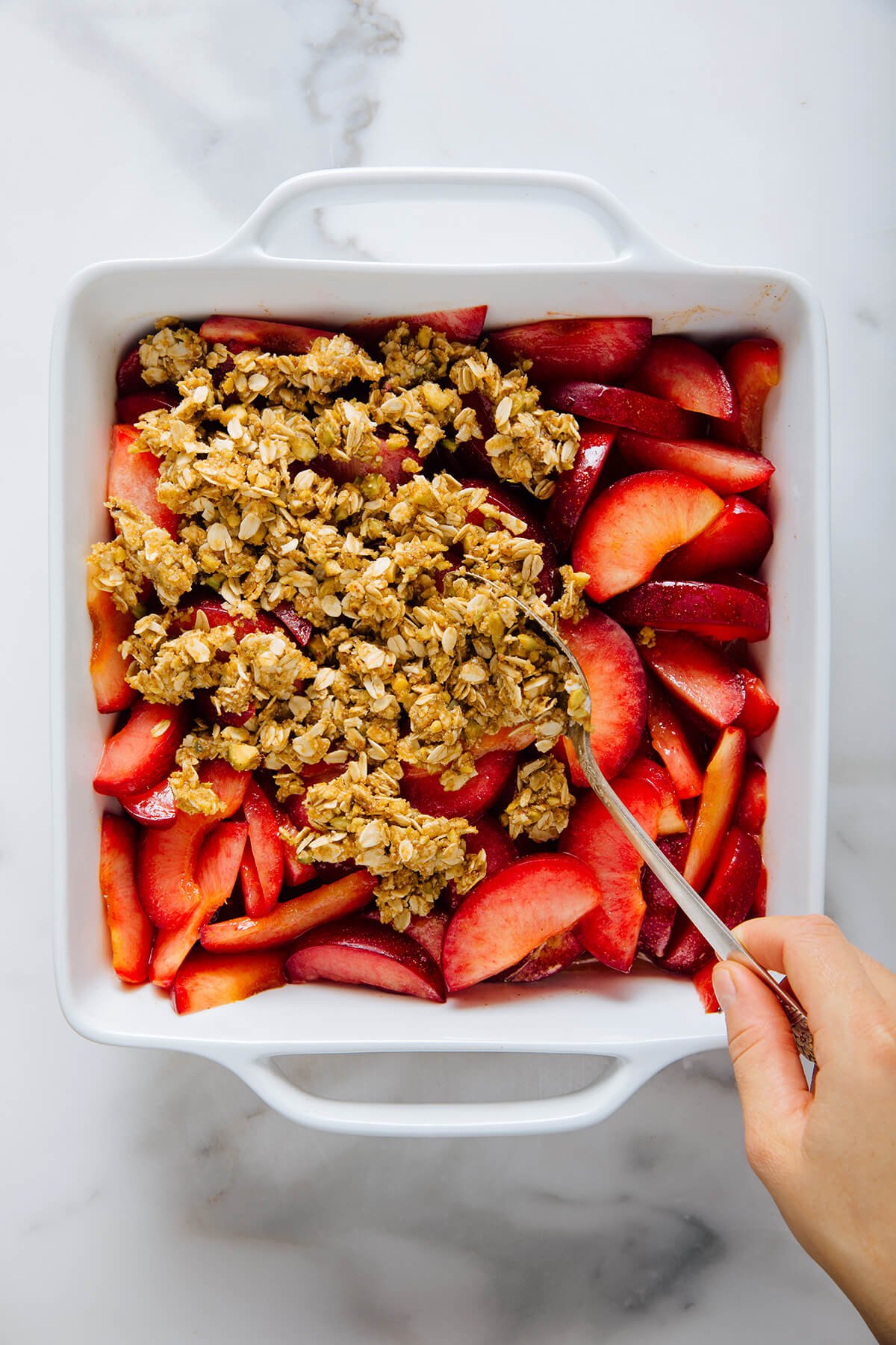 how to make plum crisp