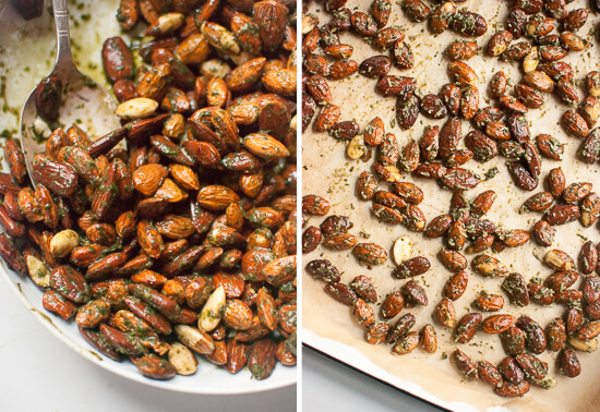 how to make pesto almonds