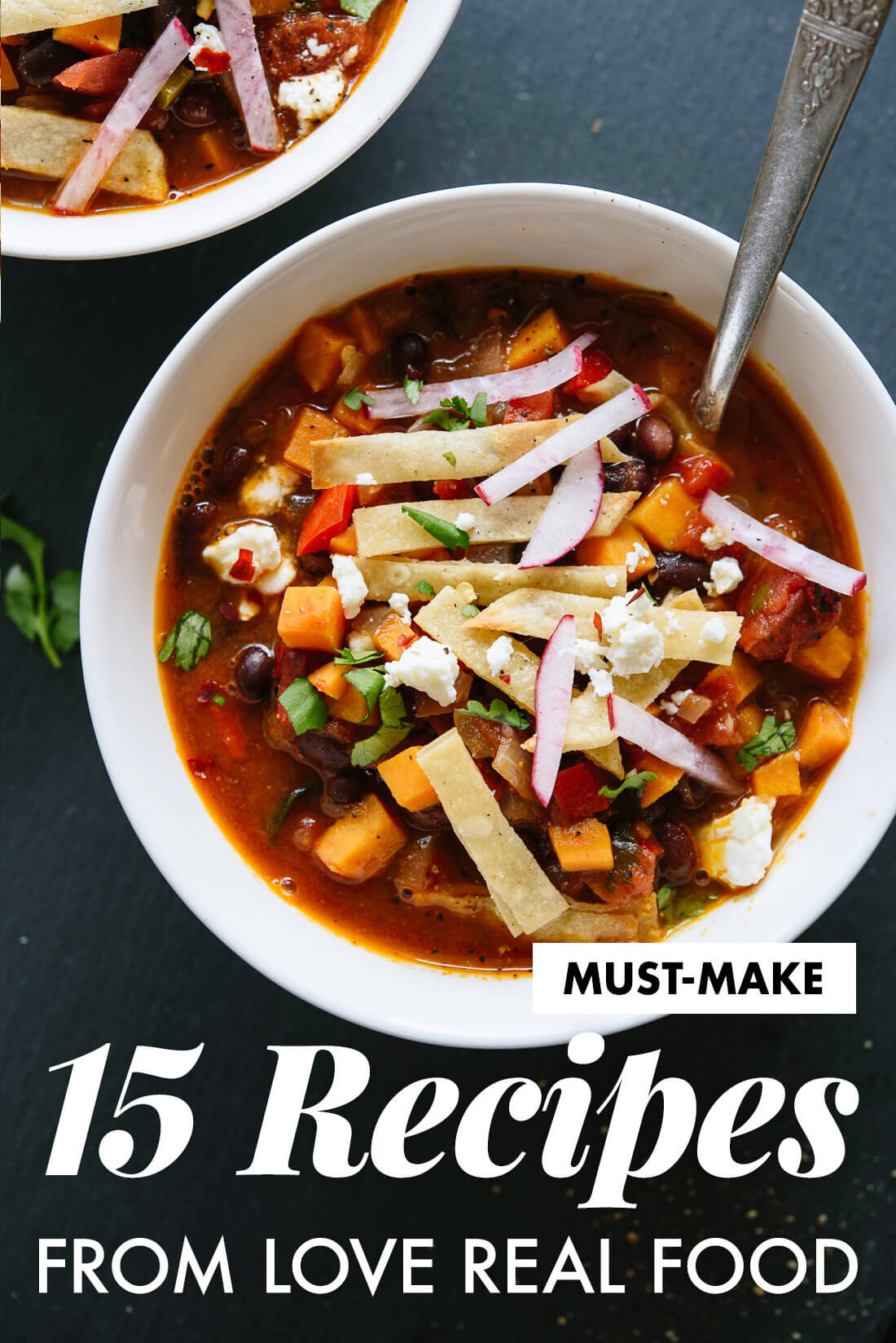 Make these delicious recipes from the vegetarian cookbook Love Real Food!