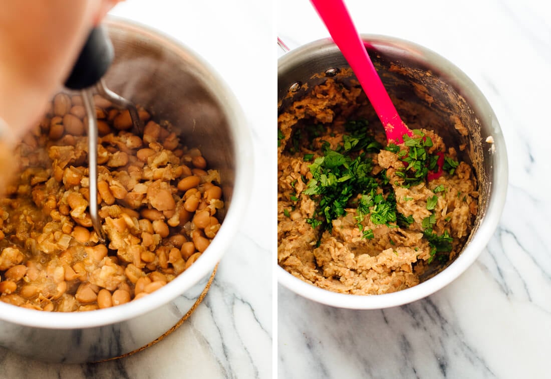 how to make refried beans