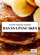 whole wheat banana pancakes recipe for pinterest