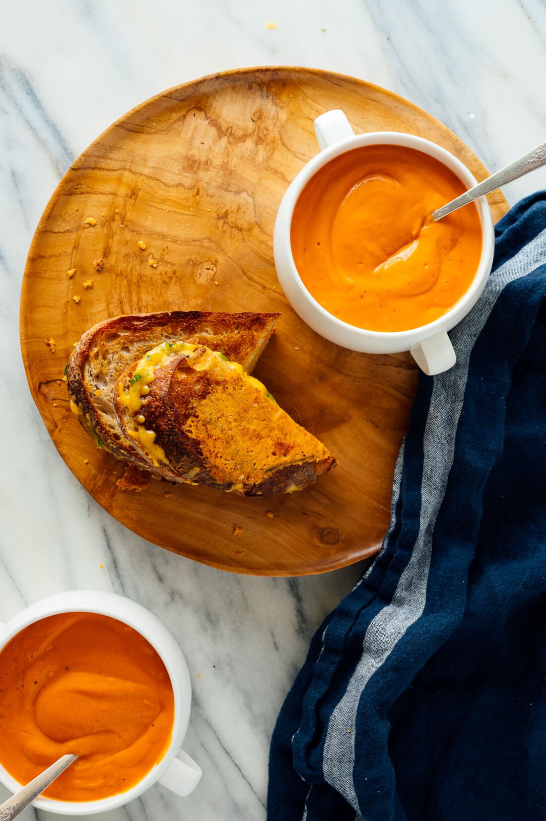 grilled cheese with tomato soup
