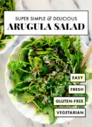 super simple arugula salad recipe